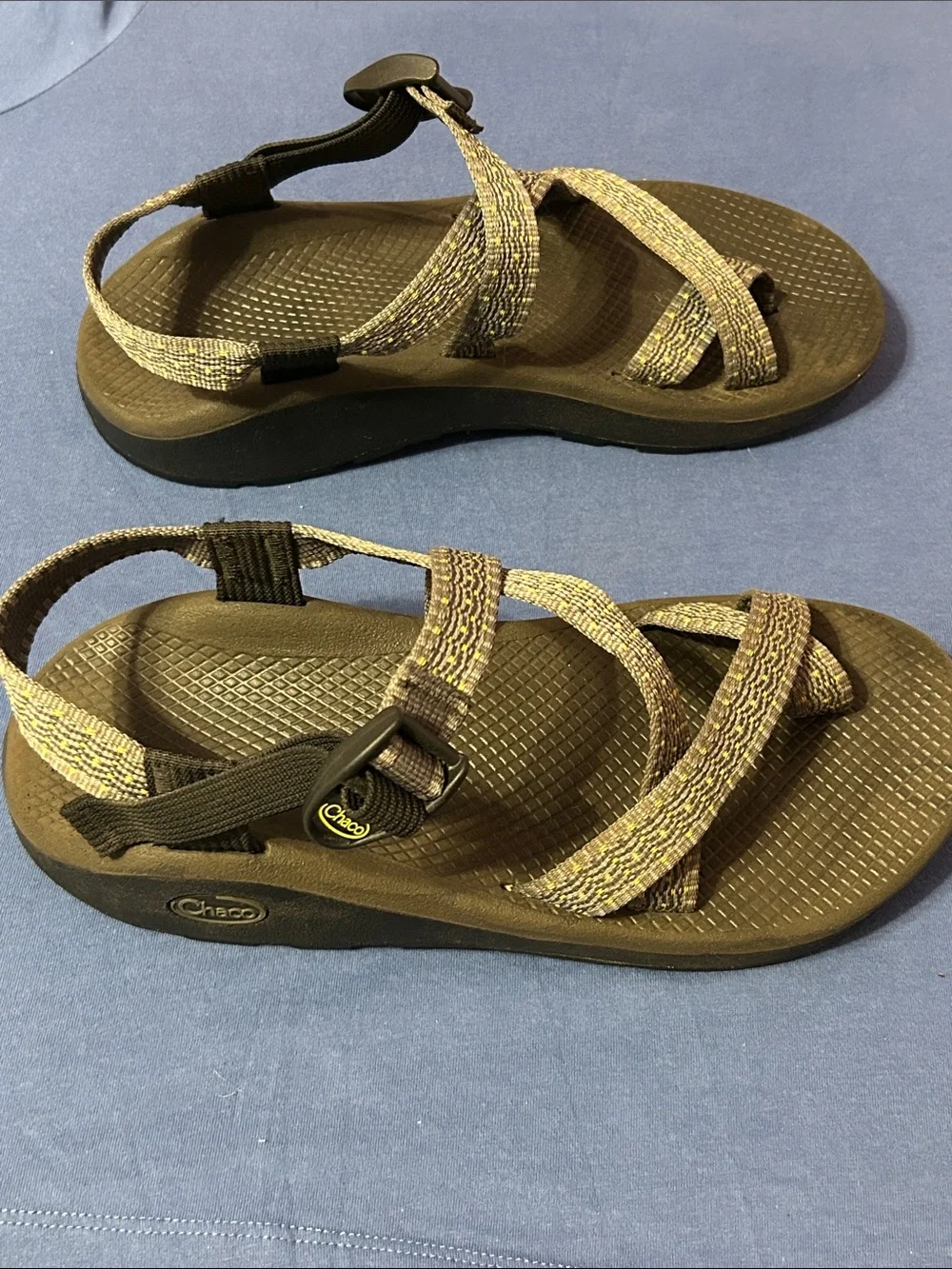 Chaco Men's Olive Tan Strappy Sport Sandals
